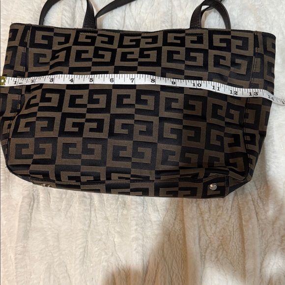 Givenchy Monogram G Tote Shoulder Bag – Brown Logo Canvas – Convertible Handles - Picture 13 of 17